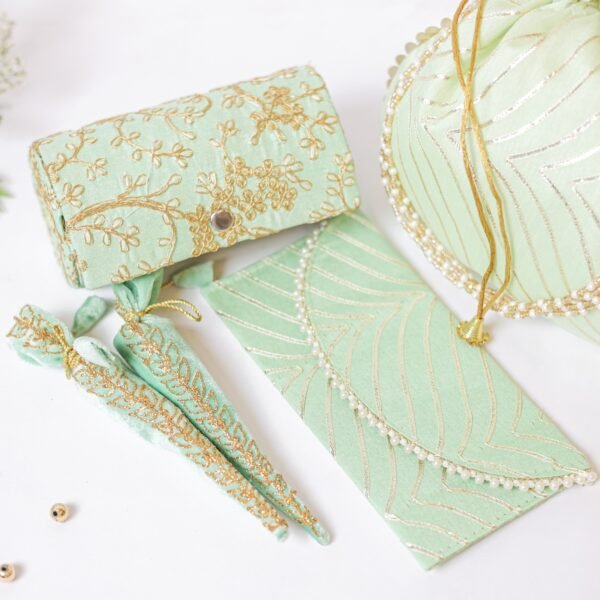 PASTEL GREEN GOTA 5-IN-1 SHAGUN SET - Image 5