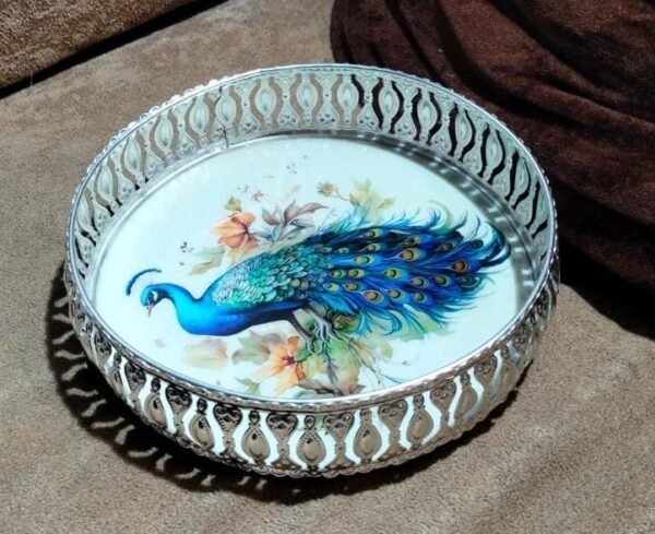 German silver pichwai tray