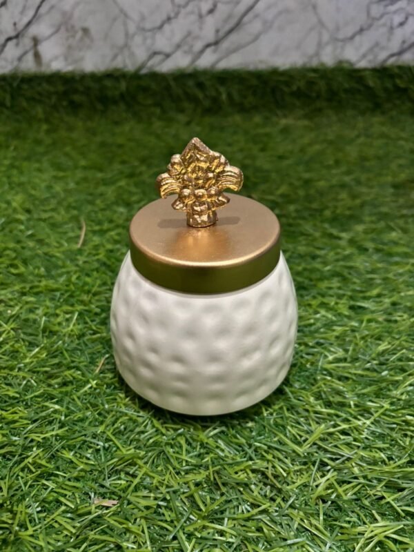 Dry fruit jar with copper tray - Image 2